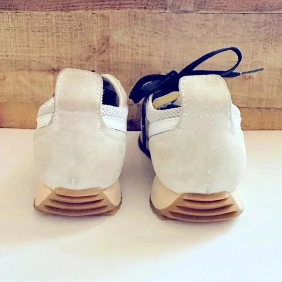 Rag & Bone Retro Runner Suede/Leather Trimmed Recycled Mesh Sneakers - Picture 4 of 10